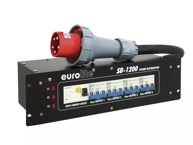 Tableau électrique 63A to 32A et 16A Eurolite SB-1200