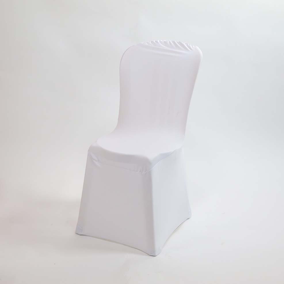 Housse de chaise blanche extensible
