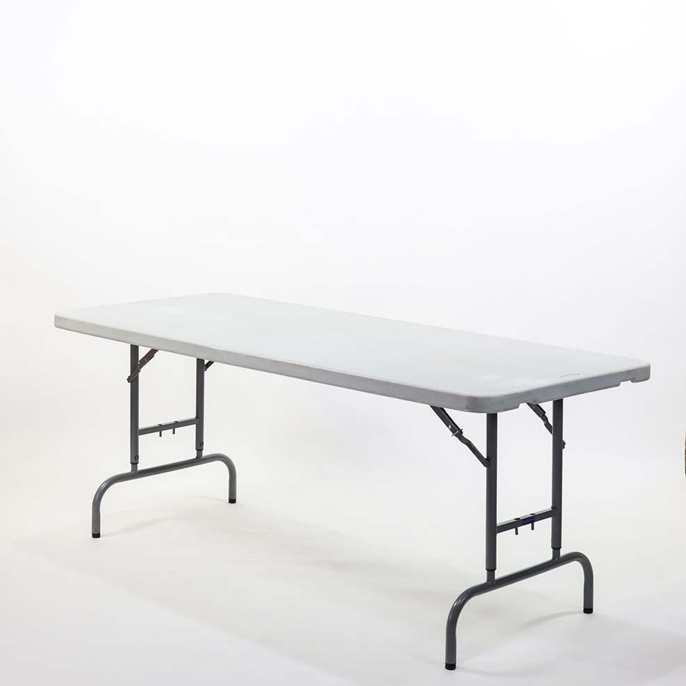 Table 183 x 75 PVC (6 pers.) hauteur reglable