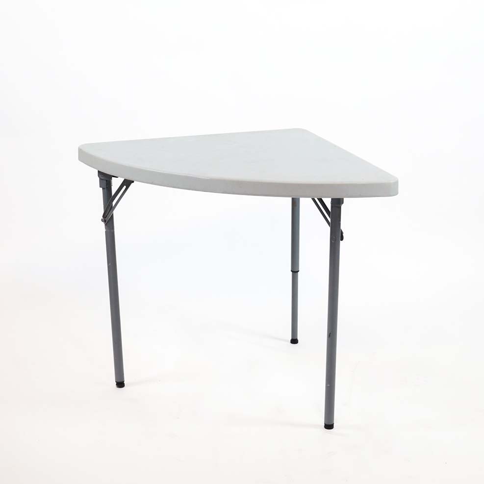 Quart de rond pour table PVC 183 x 75