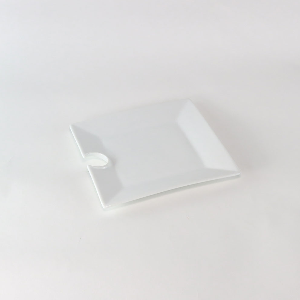 Assiette carré de cocktail