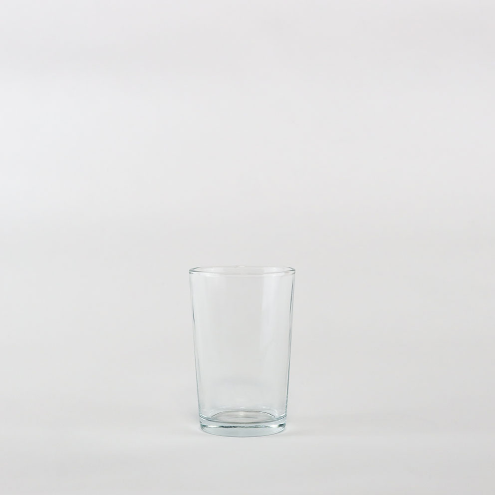 Verre ou verrine évasée en verre 16 cl - diam 6   5cm   h 10cm