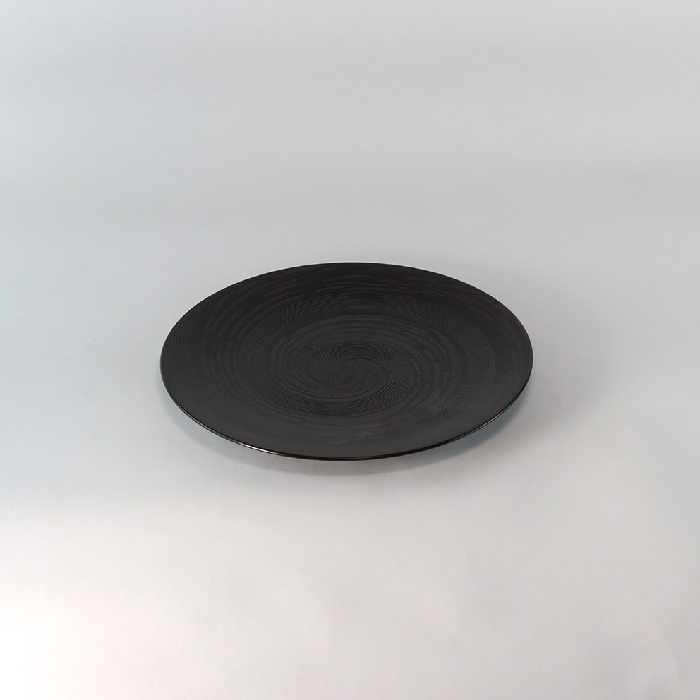 Assiette Tornade Noir