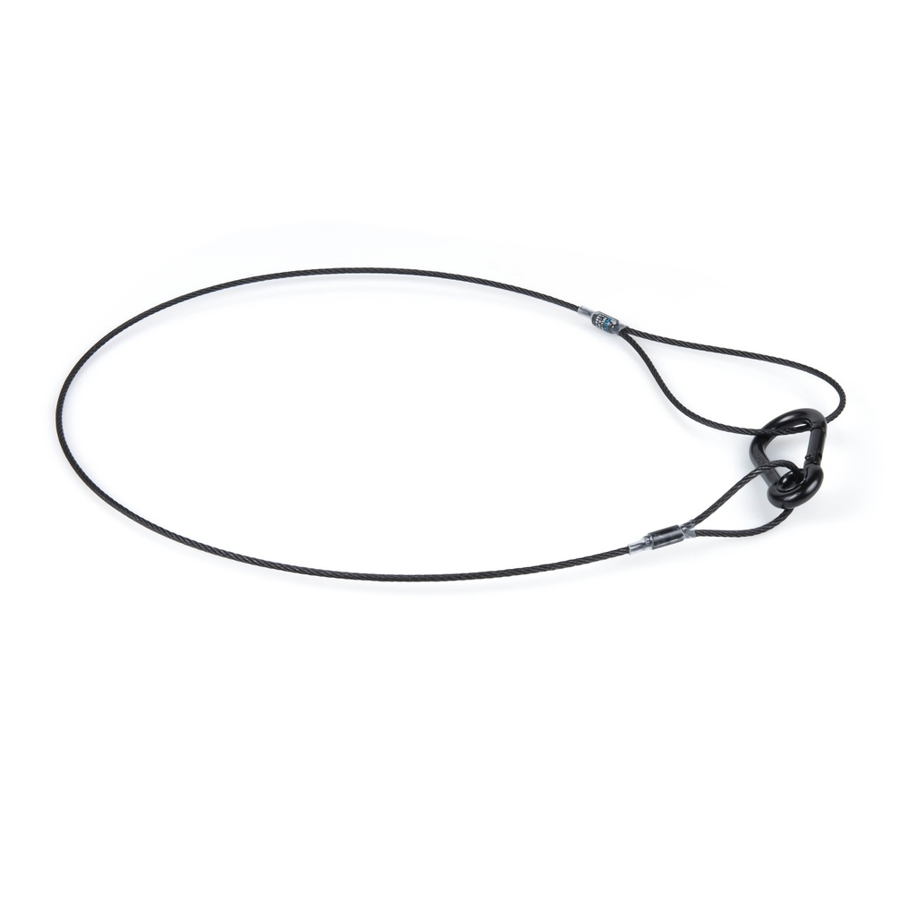 Elingue de sécurité pour projecteur Ø 2mm - Lg 65cm 40kg grande boucle