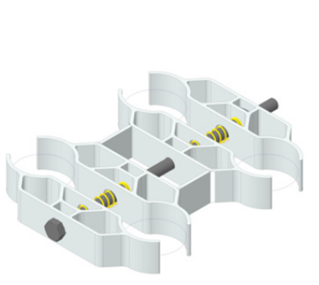 [ASRAC4] ASD - RAC4 Raccord 4 pieds pour praticable ASD