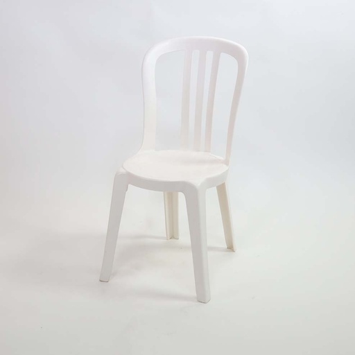 [LCHMIAMIBLA] Chaise PVC Miami blanche empilable