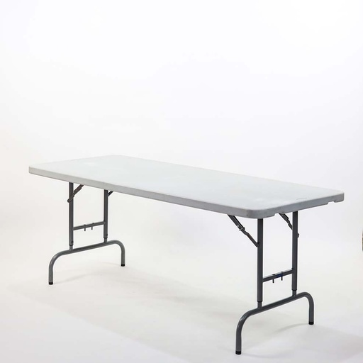 [LTAPVCHVA180] Table 183 x 75 PVC (6 pers.) hauteur reglable