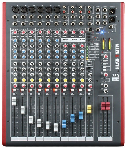 [ZED12FX] ALLEN&HEATH - ZED12FX cons. mixage 12 voies + effets