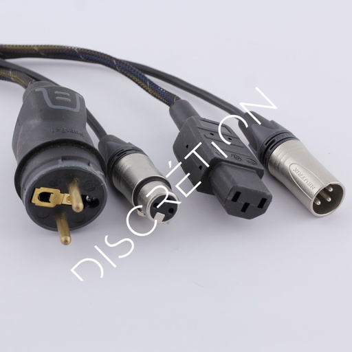 Cordon alim. schuko / audio XLR