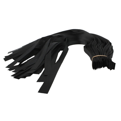 [100NOUETTES-PEN] Paquet de 100 nouettes polyester 80cm x 20mm - NOIR